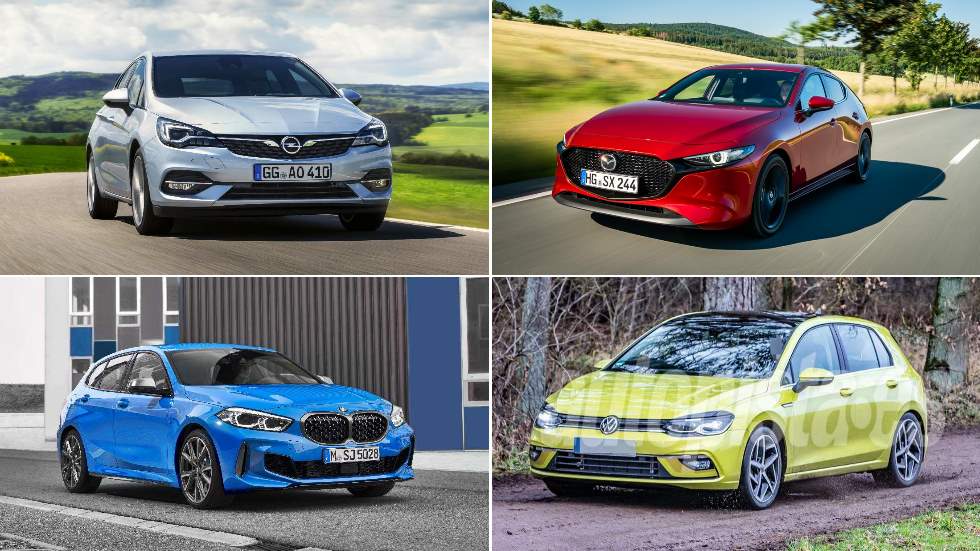 Los compactos que llegan los próximos meses: Mazda3 Skyactiv-X, Golf, Serie 1 y Astra