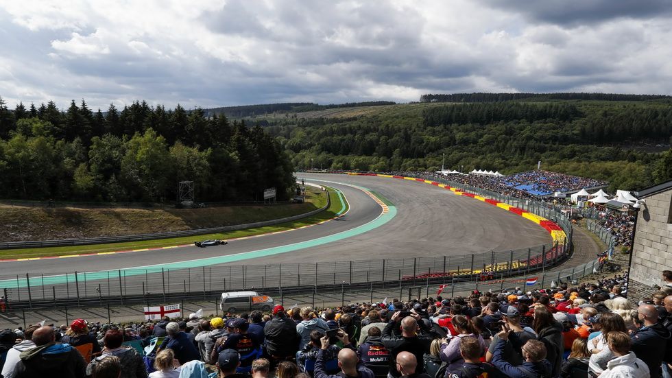 Vista general del circuito de Spa-Francorchamps