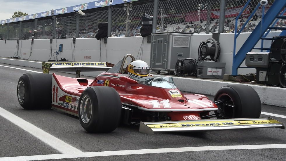 Scheckter con el Ferrari 312T4