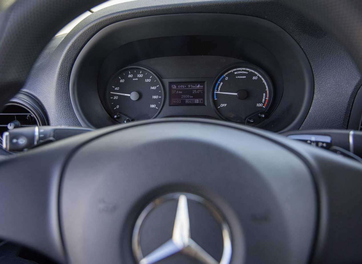 La Mercedes eVito eléctrica, en fotos