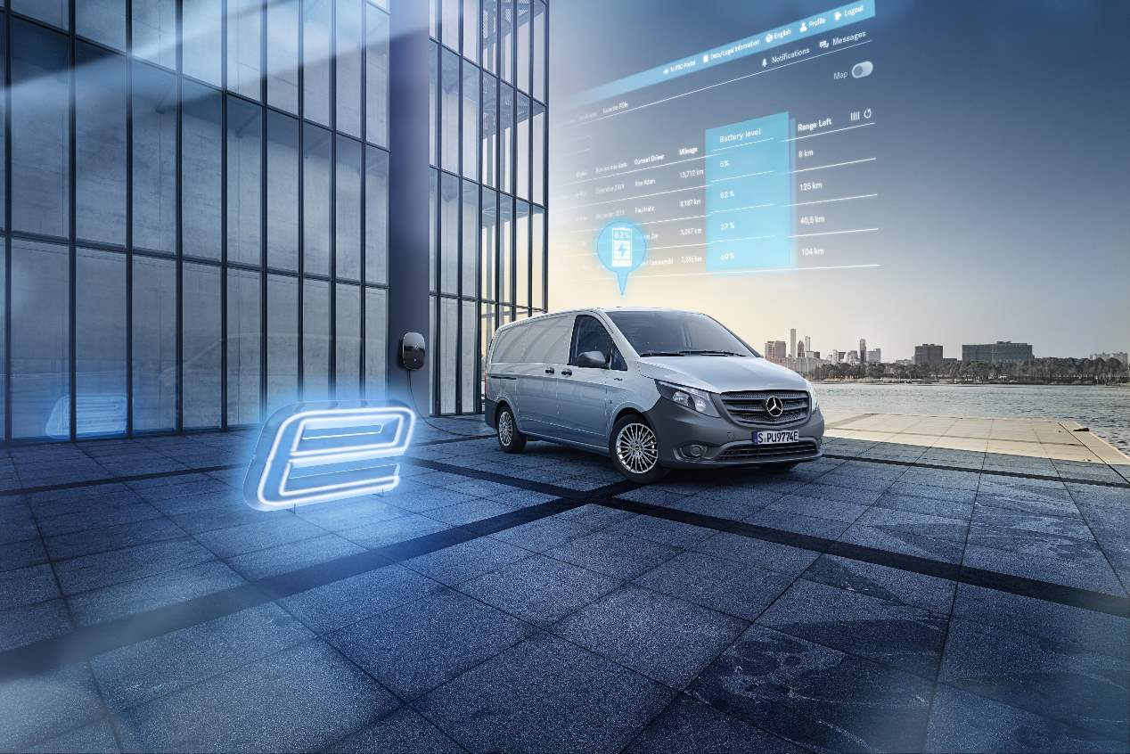 La Mercedes eVito eléctrica, en fotos