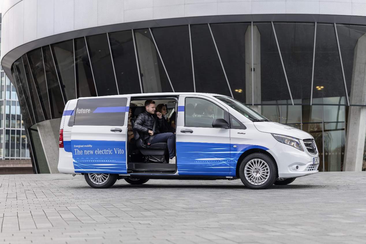 La Mercedes eVito eléctrica, en fotos