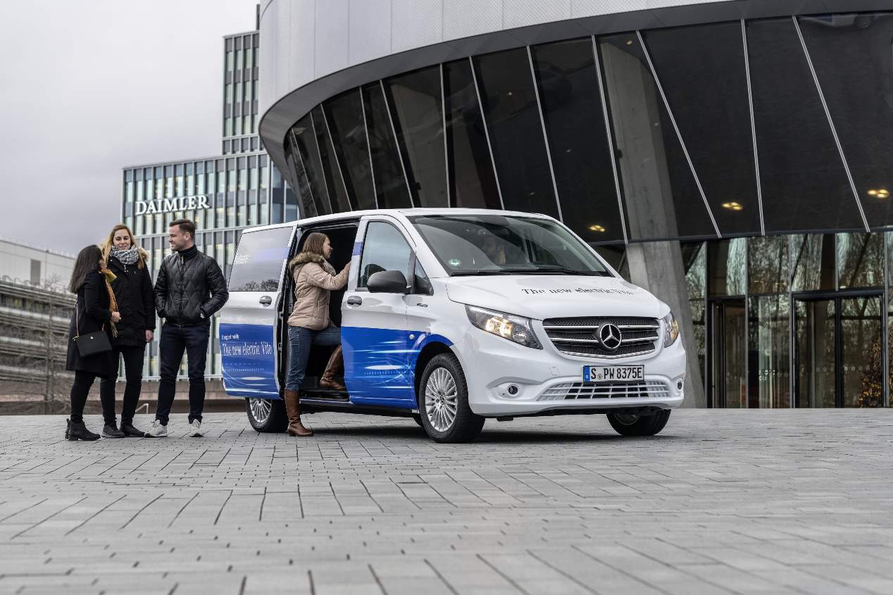 La Mercedes eVito eléctrica, en fotos