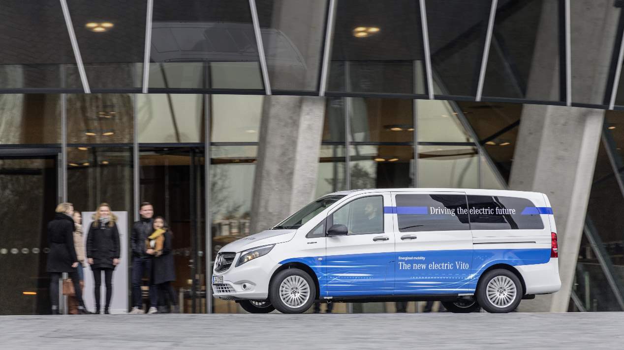 La Mercedes eVito eléctrica, en fotos