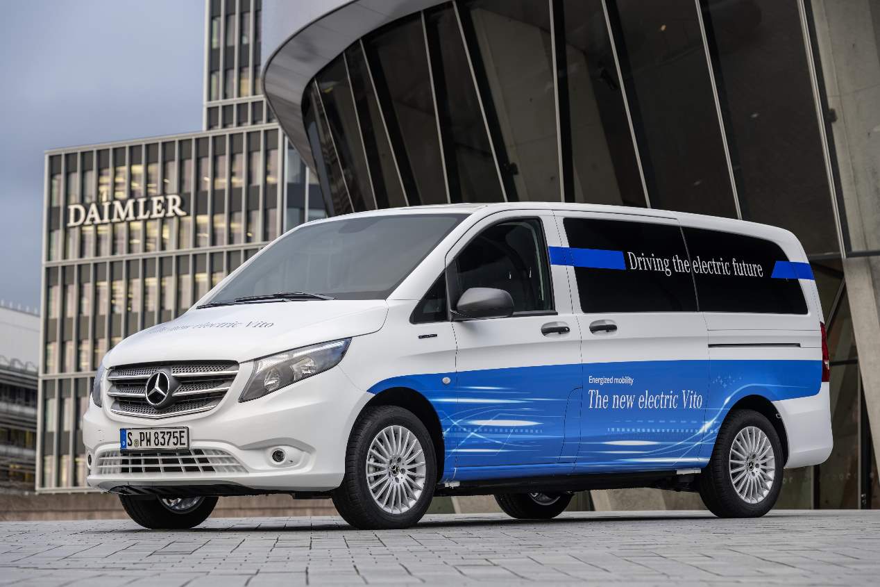 La Mercedes eVito eléctrica, en fotos