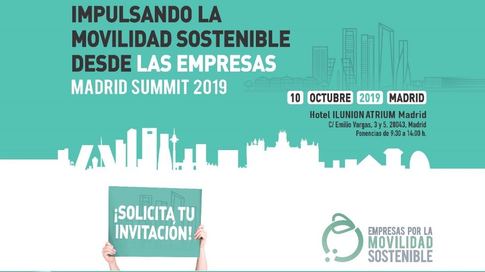 Movilidad Sostenible desde las empresas, Madrid Summit 2019, ¡inscríbete gratis! 