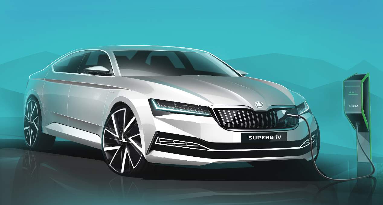 El Skoda Superb iV híbrido enchufable, casi a punto