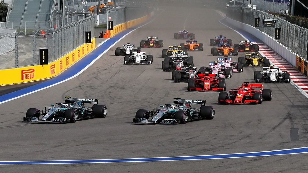 Salida de la carrera de 2018
