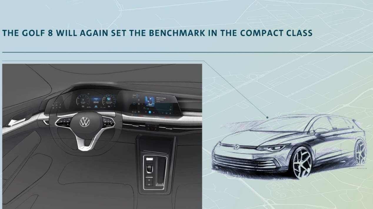 VW Golf 8: nuevas imágenes oficiales del compacto que se presenta en octubre