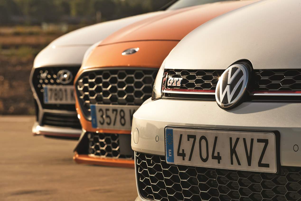 Comparativa GTI: Ford Focus ST, Hyundai i30 N Performance y VW Golf GTI TCR