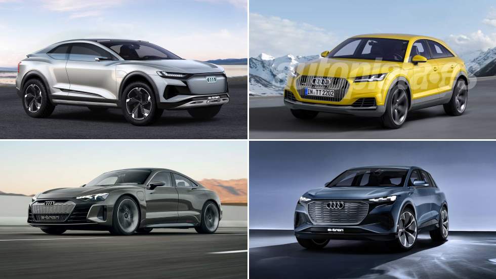 Los nuevos Audi e-tron eléctricos que vienen: A2, GT, Sportback, Q4...