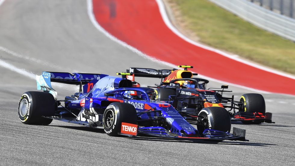 Pierre Gasly y Alex Albon