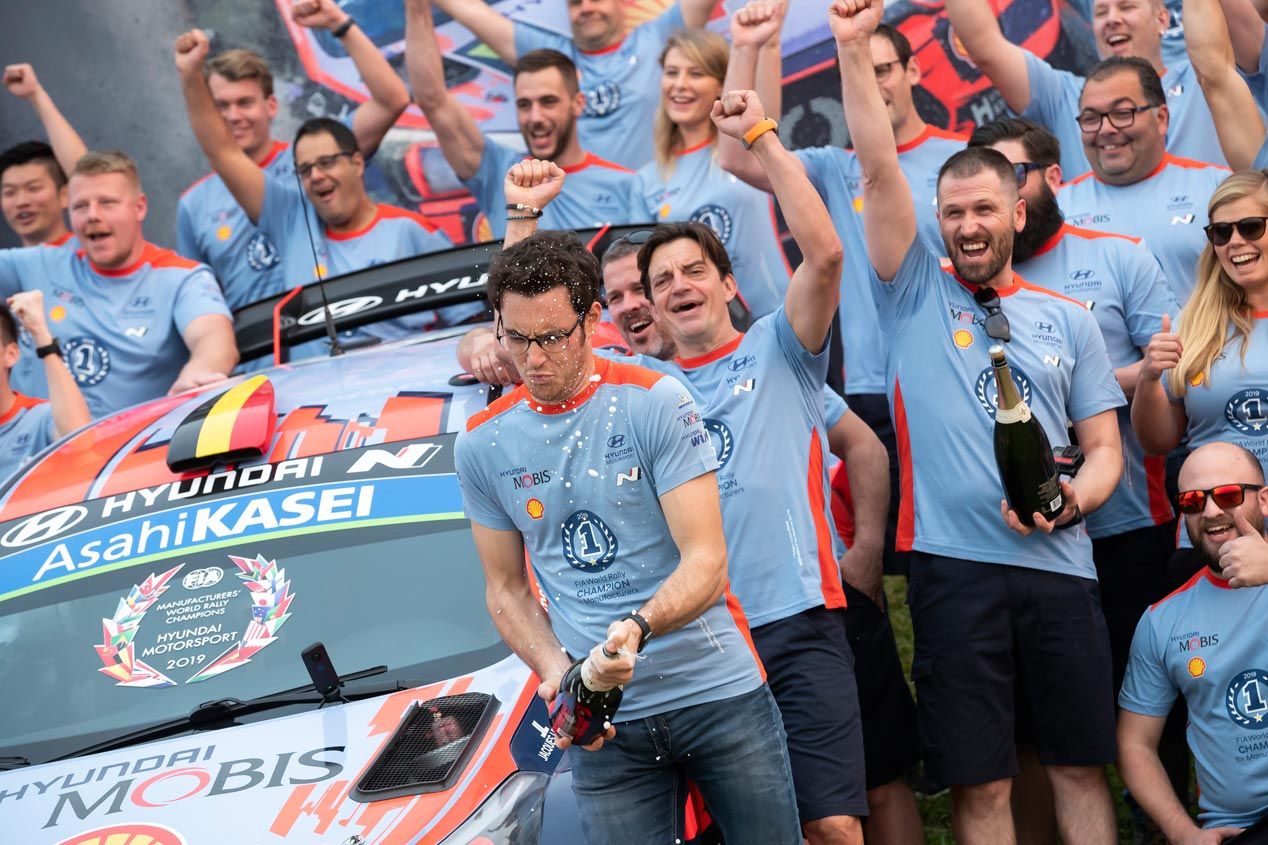 Mundial de Rallyes 2019: Hyundai celebra el título de constructores