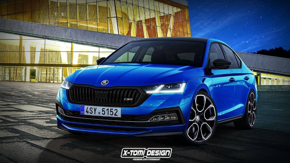 Skoda Octavia RS 2020: la nueva berlina también tendrá versión deportiva (Imagen: X-Tomi Design)
