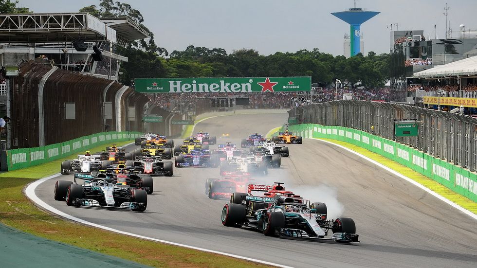 Salida del GP de Brasil de 2018