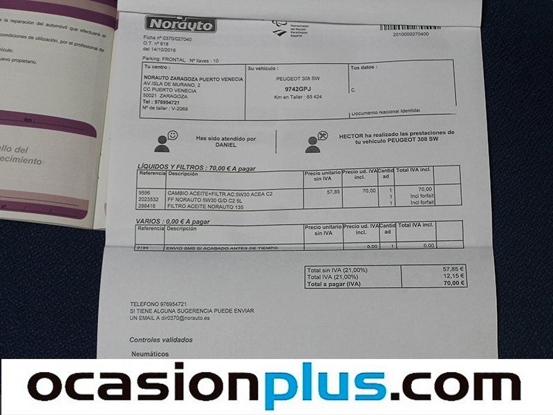 Peugeot 308 1.6 HDI Sport FAP 80kW (110CV)