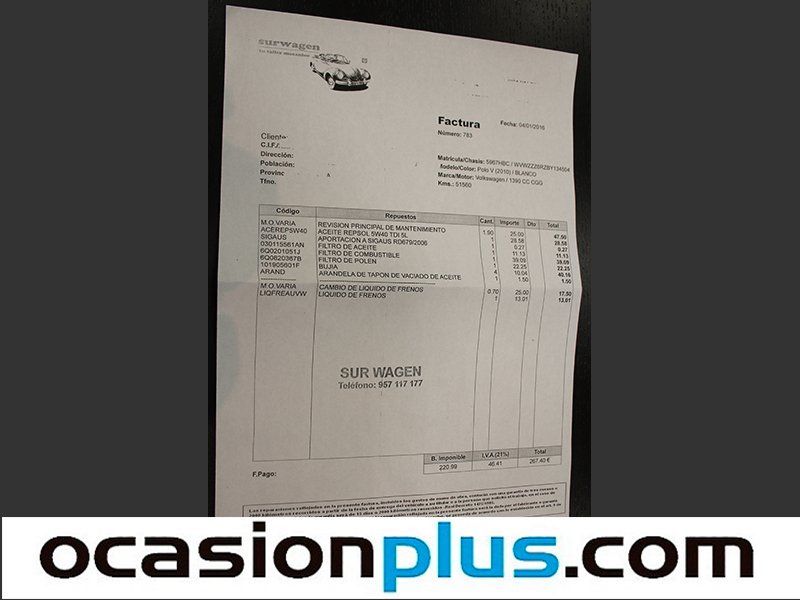 Volkswagen Polo 1.4 Advance 63kW (85CV)