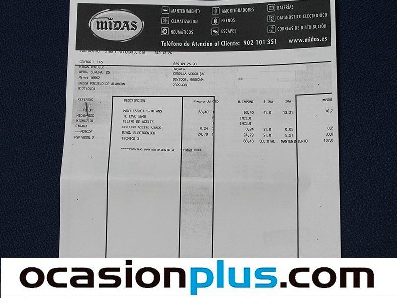 Toyota Corolla Verso 1.8 VVT-i Sol M-MT 95 KW (129 CV) 7 PLAZAS