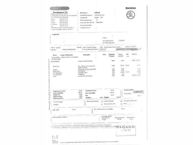 Skoda Superb 2.0 TDI CR Elegance 103 kW (140 CV)