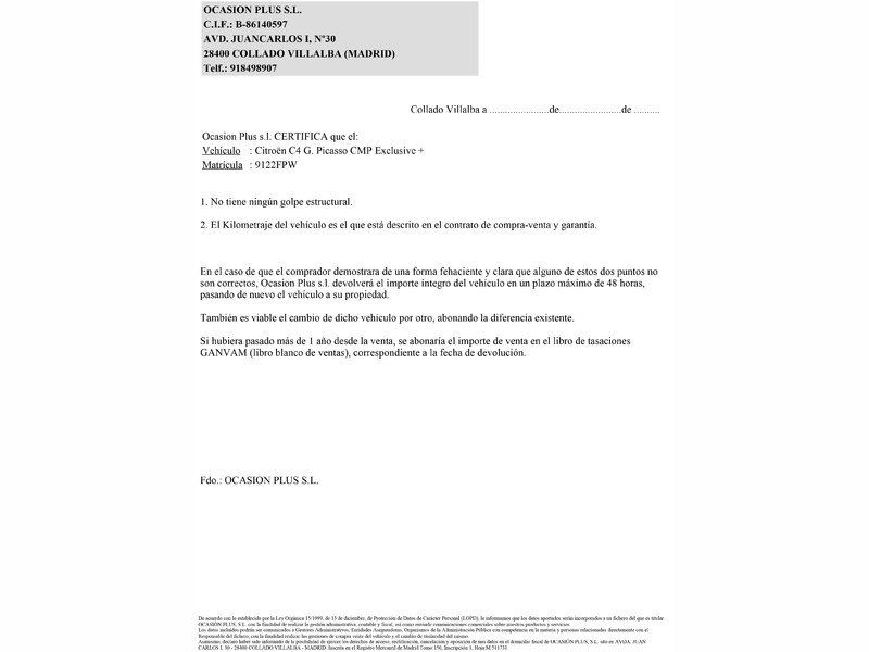 Citroen Grand C4 Picasso 1.6 HDI CMP Exclusive 7 Plazas 110CV