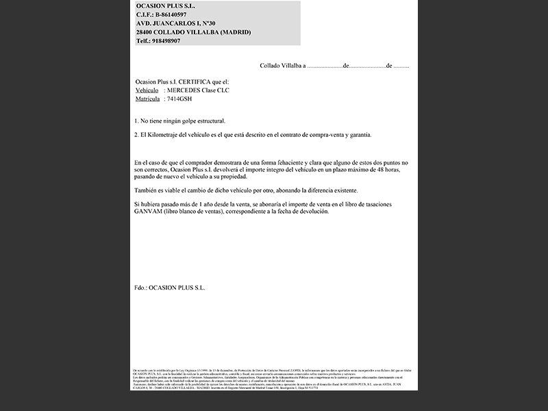 Mercedes-Benz CL CLC 220 CDI 110 kW (150 CV)