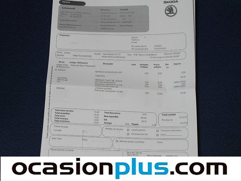 Skoda Yeti 2.0 TDI Ambition 81kW (110CV)