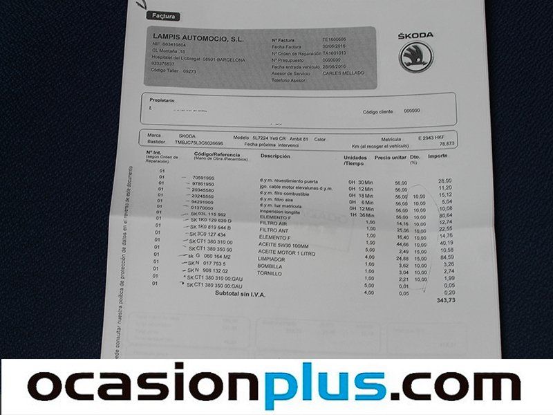 Skoda Yeti 2.0 TDI Ambition 81kW (110CV)