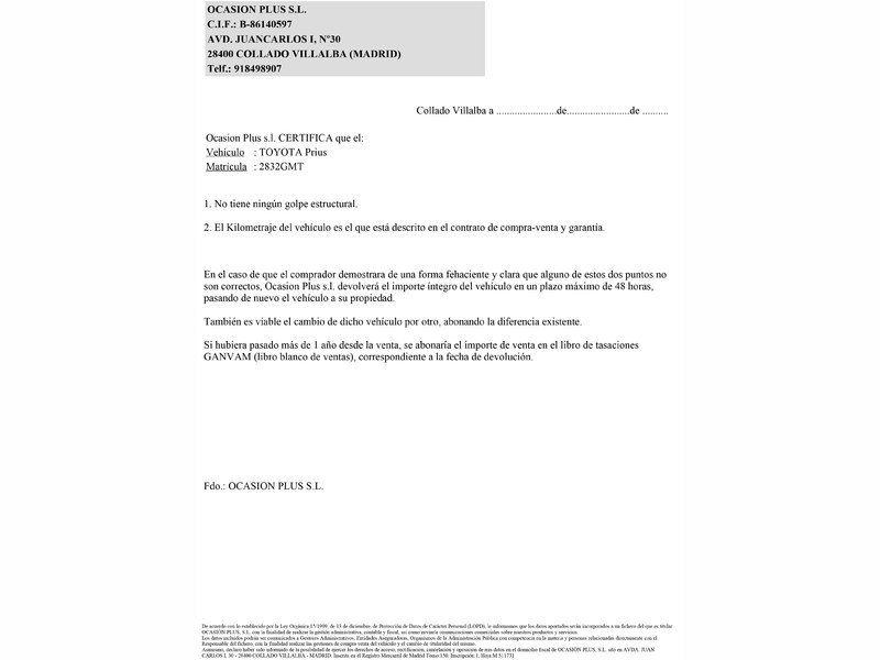 Toyota Prius 1.5 VVT-i SOL HSD 112CV