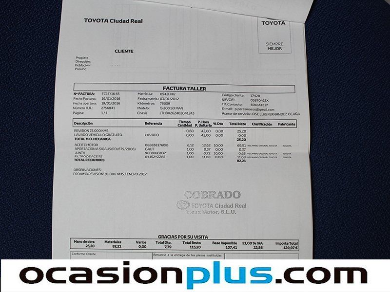 Lexus IS 200 200d Premium 110kW (150CV)