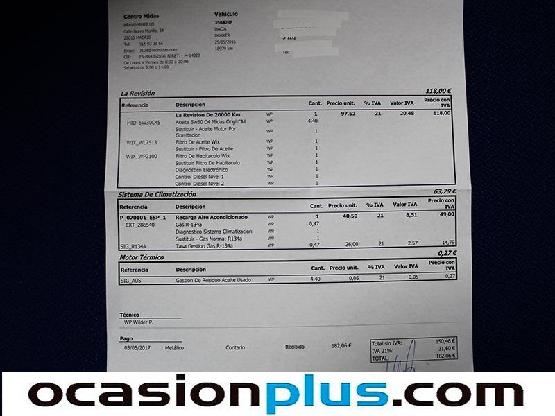 Dacia Dokker dCi 90 SL Eficacia 66 kW (90 CV)