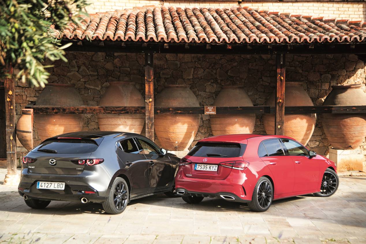 Mazda3 frente a Mercedes Clase A: dos compactos de gran personalidad