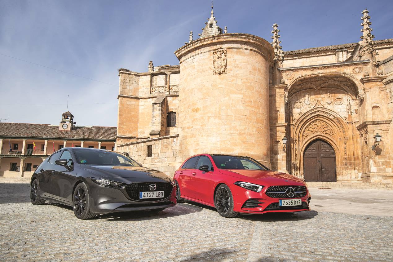Mazda3 frente a Mercedes Clase A: dos compactos de gran personalidad
