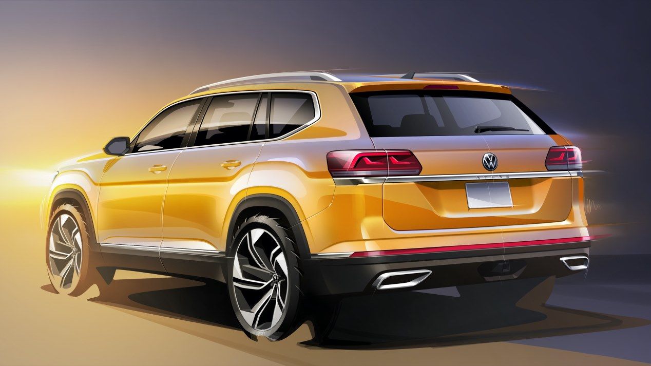 VW Atlas 2021: primeros bocetos del nuevo SUV de Volkswagen