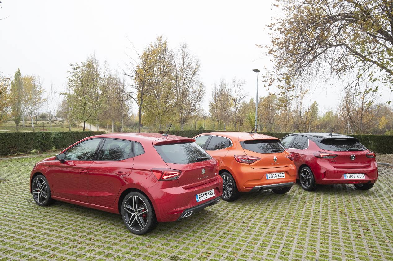 Comparativa de utilitarios: nuevos Opel Corsa y Renault Cio frente a Seat Ibiza