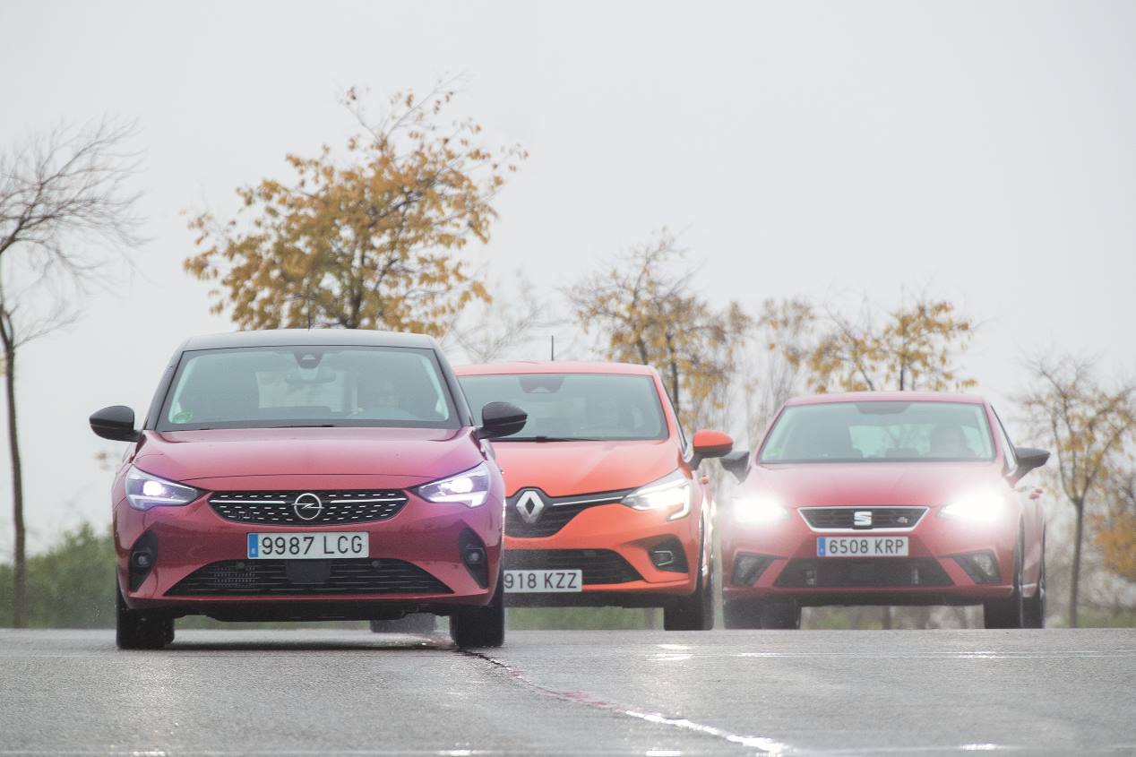Comparativa de utilitarios: nuevos Opel Corsa y Renault Cio frente a Seat Ibiza