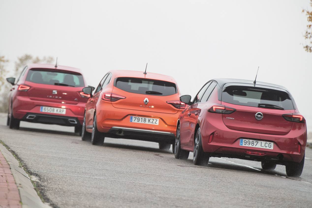 Comparativa de utilitarios: nuevos Opel Corsa y Renault Cio frente a Seat Ibiza