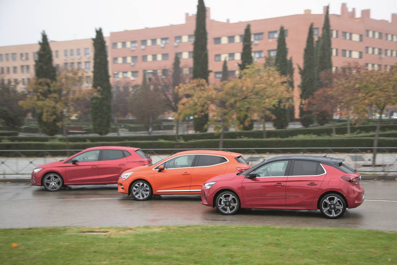 Comparativa de utilitarios: nuevos Opel Corsa y Renault Cio frente a Seat Ibiza