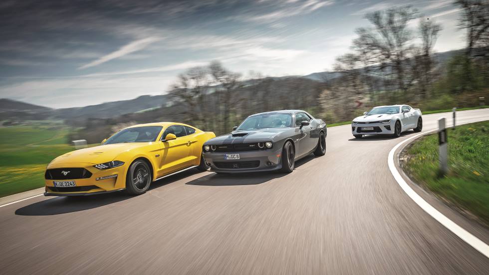 Comparativa Chevrolet Camaro, Dodge Challenger y Ford Mustang: puro músculo