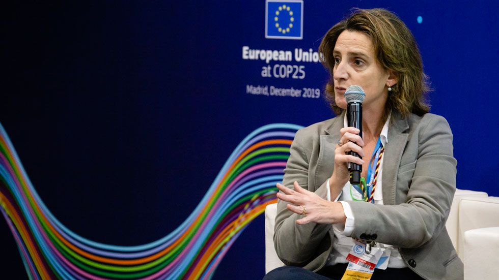 Teresa Ribera durante la pasada Cumbre por el Clima en Madrid. Foto: Cordon Press