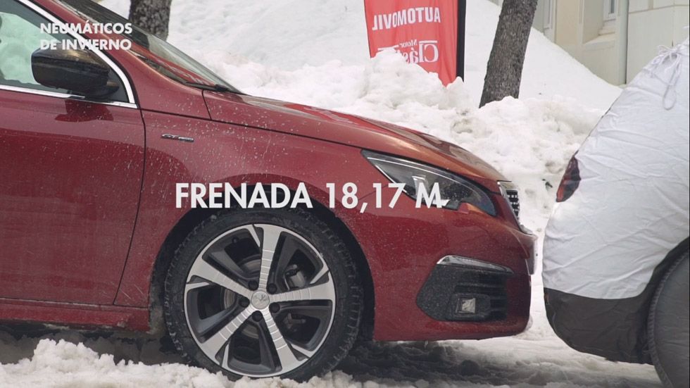 VÍDEO: Neumáticos de invierno frente a convencionales, prueba de frenada
