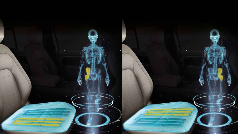 Así es el asiento de Jaguar que se ajusta a tu cuerpo y simula el ritmo de caminar