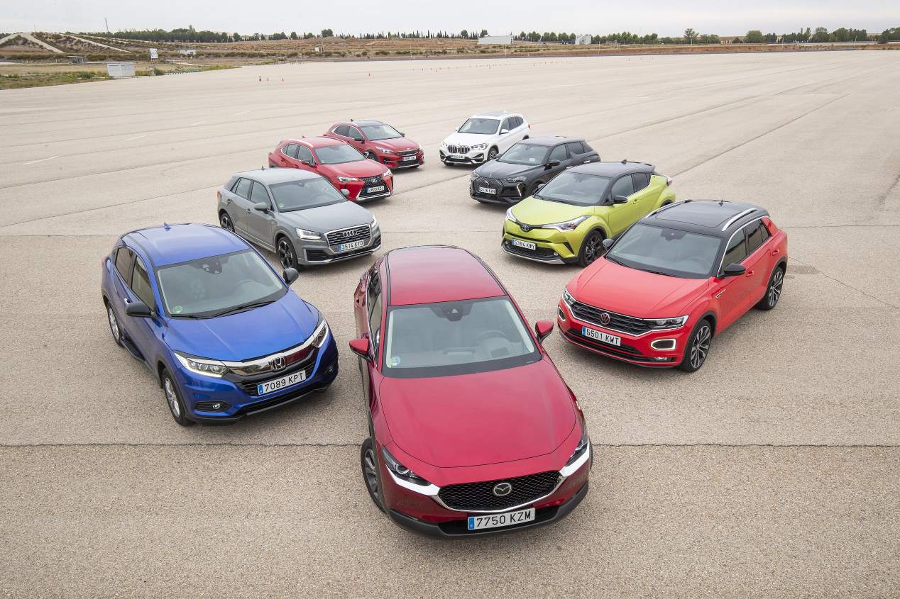 Comparativa: Q2, X1, DS 3, HR-V, XCeed, UX, CX-30, C-HR  y T-Roc