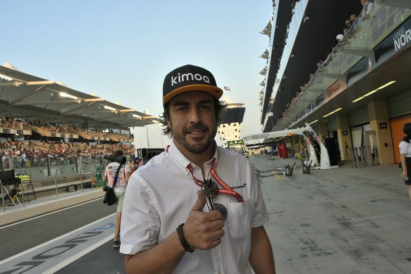 Fernando Alonso en el pasado GP de Abu Dabi de F1