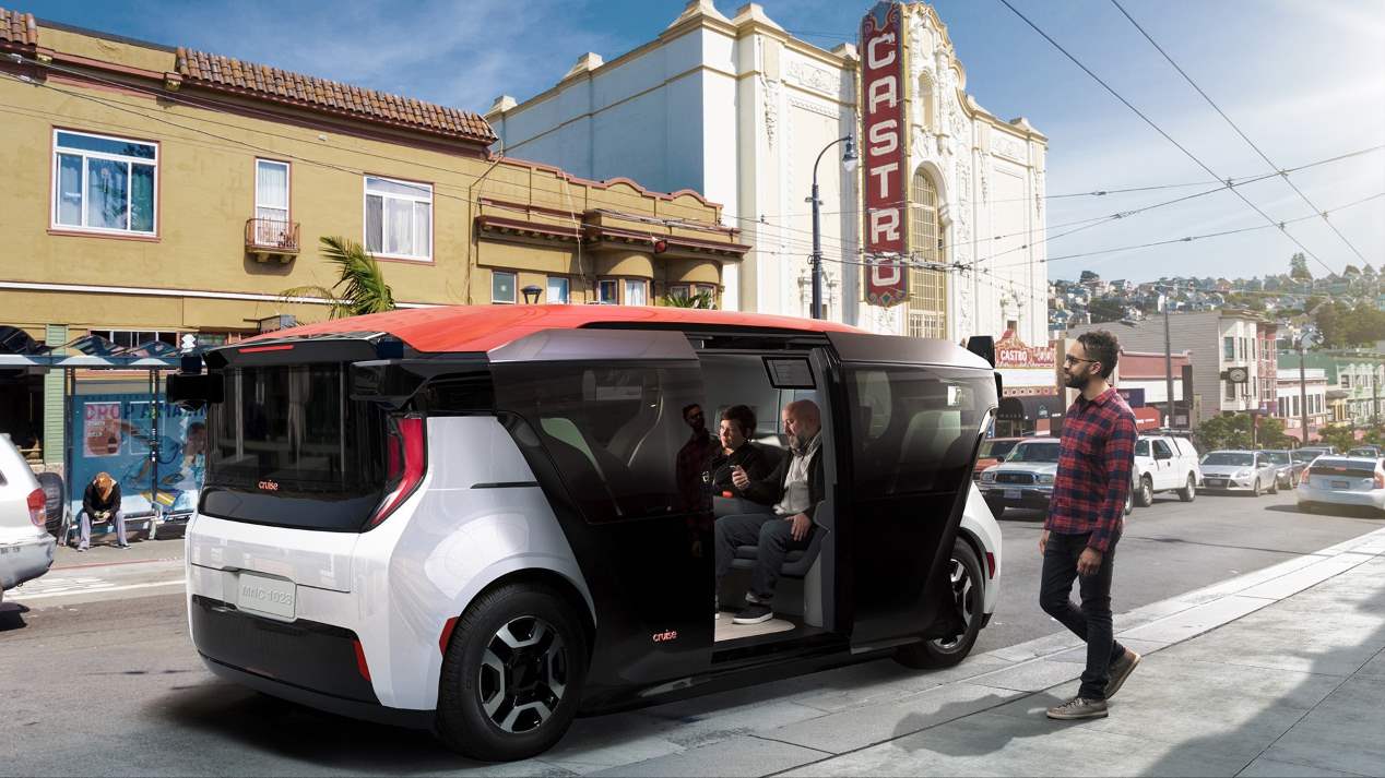 Cruise Origin: fotos del transporte eléctrico y autónomo del futuro
