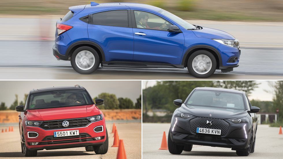 Comparativa: DS 3 Crossback, Honda HR-V y VW T-Roc, ¿qué SUV de gasolina es mejor? 