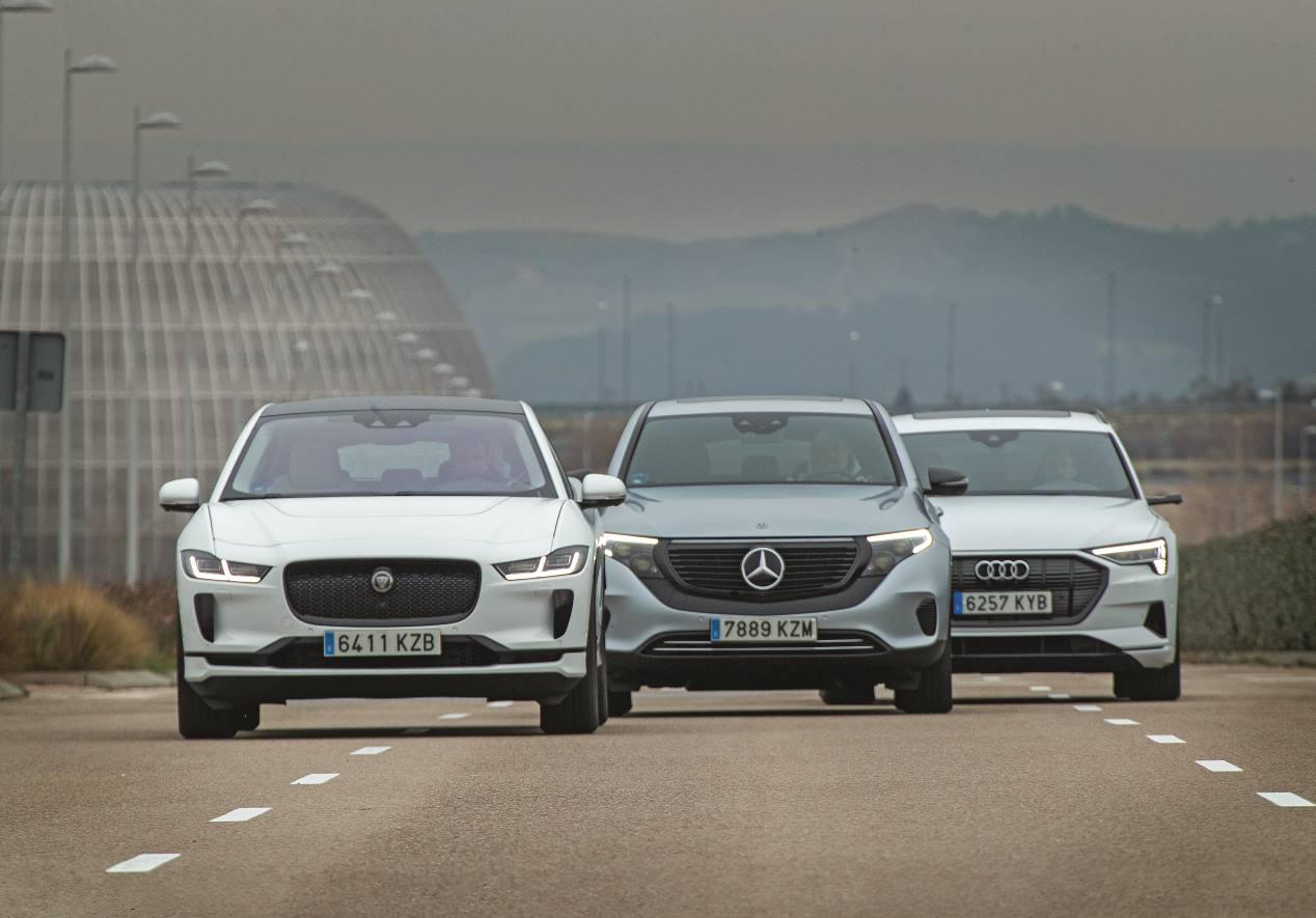 Audi e-tron, Jaguar i-Pace y Mercedes EQC: tres súper eléctricos, frente a frente