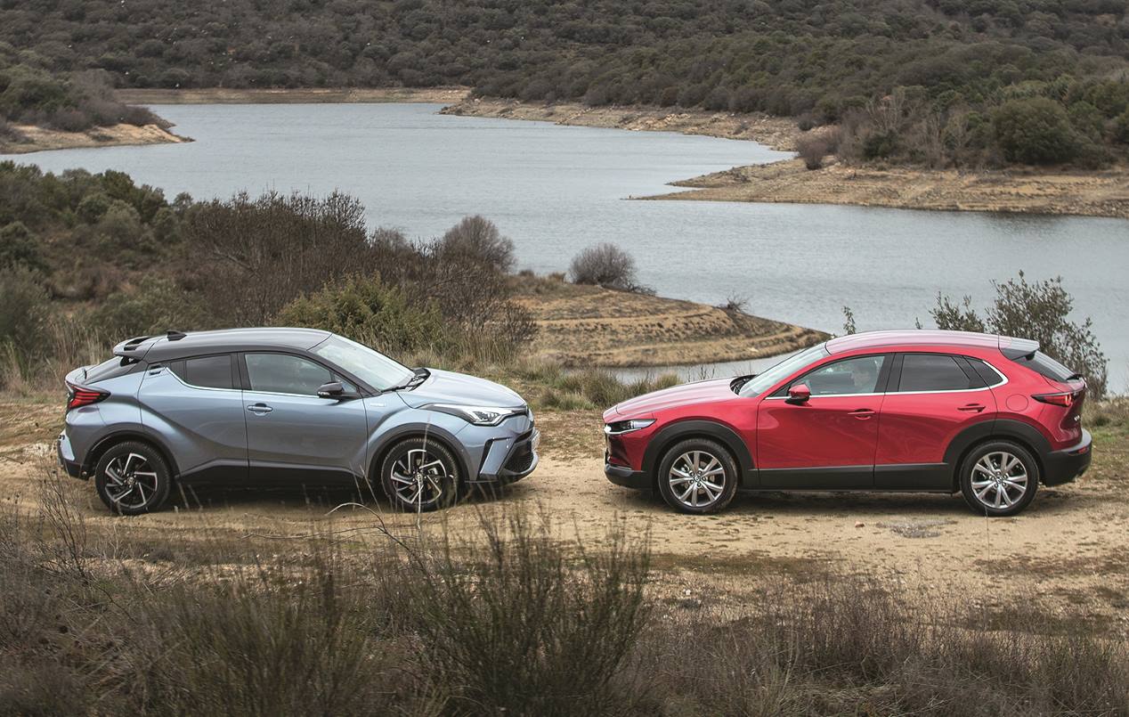 Comparativa SUV: Mazda CX-30 frente Toyota C-HR