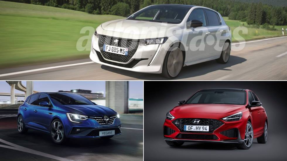 Hyundai i30, Peugeot 308 y Renault Mégane 2020: el trío de nuevos compactos, al detalle