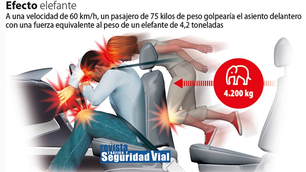 El peligro mortal del “efecto elefante” cuando sufres un accidente en coche (Imagen: DGT/Revista Tráfico)