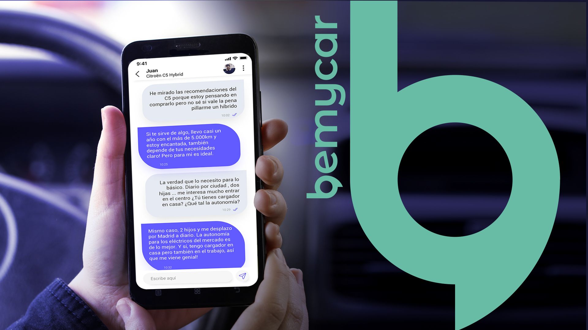 Quédate en casa y habla de tu futuro coche en bemycar